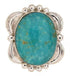 Southwest Sterling Silver Turquoise Ring Size 5-1/4 OS58867